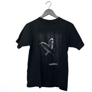 Vintage anvil tag 1970s green piece single stitch made in the USA